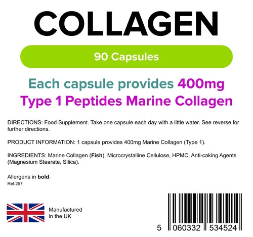 Lindens collagen marine 400mg - lindens,