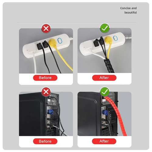 Spiral cable protector line - 2m,